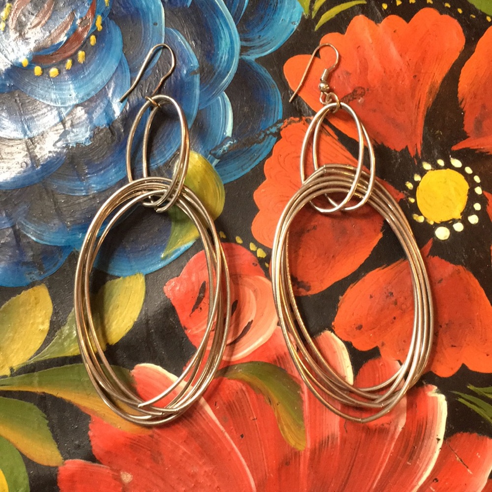 Silver Drop Earrings
